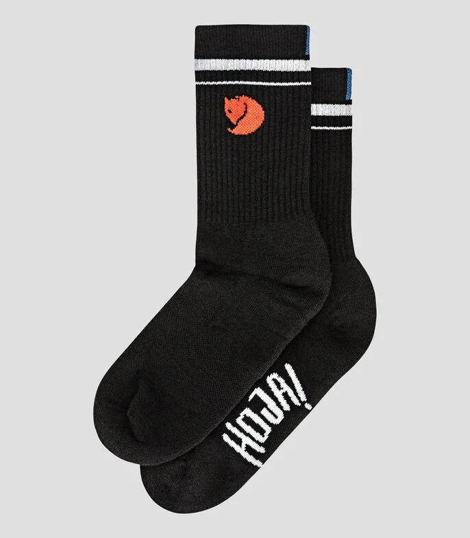 Calcetín deportivo liso Hoja Unisex