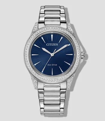 Reloj Citizen Sport Luxury Bisel de Cristales Azul Citizen Mujer