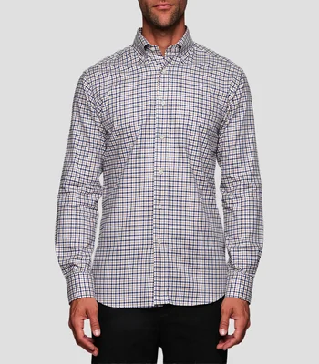 Camisa de cuadros manga larga Hombre