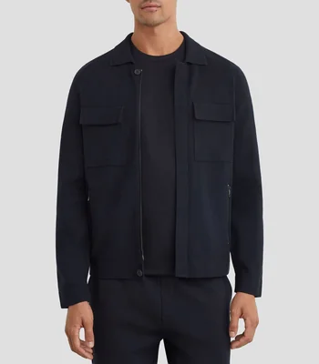 Camisa lisa manga larga Hombre