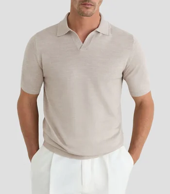 Playera Tipo Polo Manga Corta Duchie Lisa Hombre