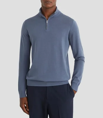 Suéter cuello alto liso Hombre