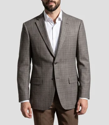 Saco con cuadros Hombre