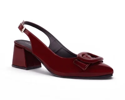 Zapatilla Gabriela's Vino Para Mujer Stilettos Moda Destalonados Con Tacon Bajo 4920029
