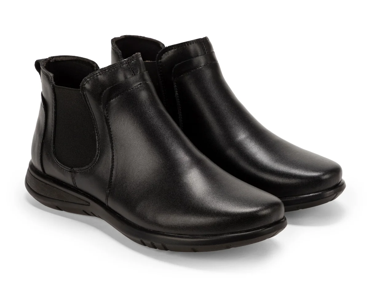 Botas Confort Negras Clarks de Piel para Mujer