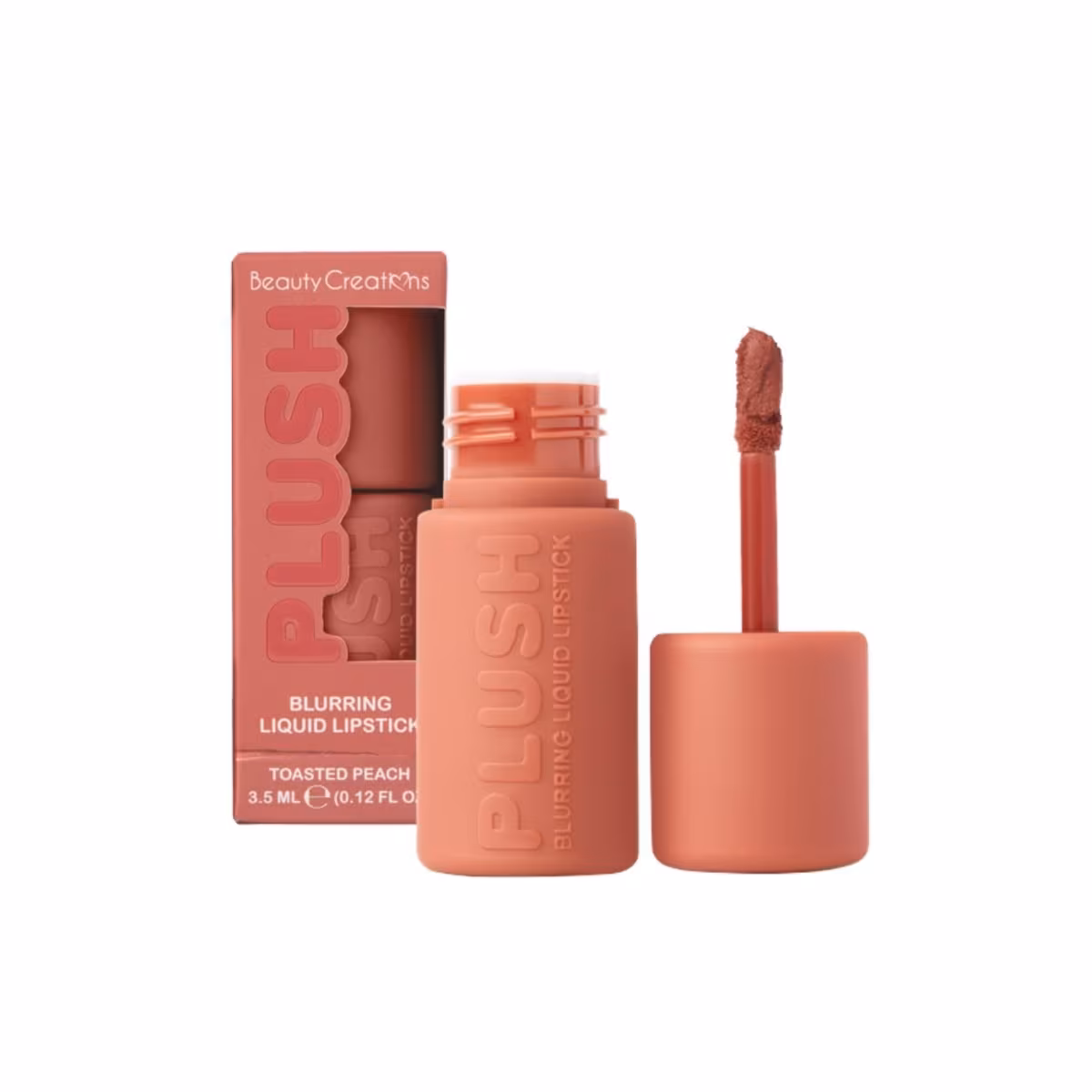 Plush Labial Liquido Mate Toasted Peach Beauty Creations