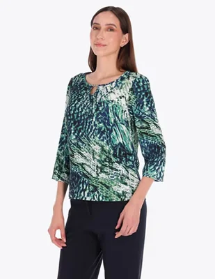 Blusa manga 3/4 para mujer
