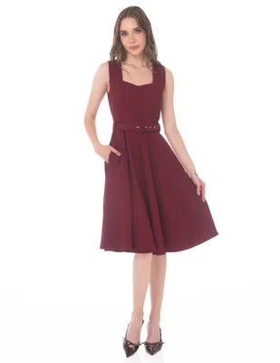 Vestido midi casual para mujer