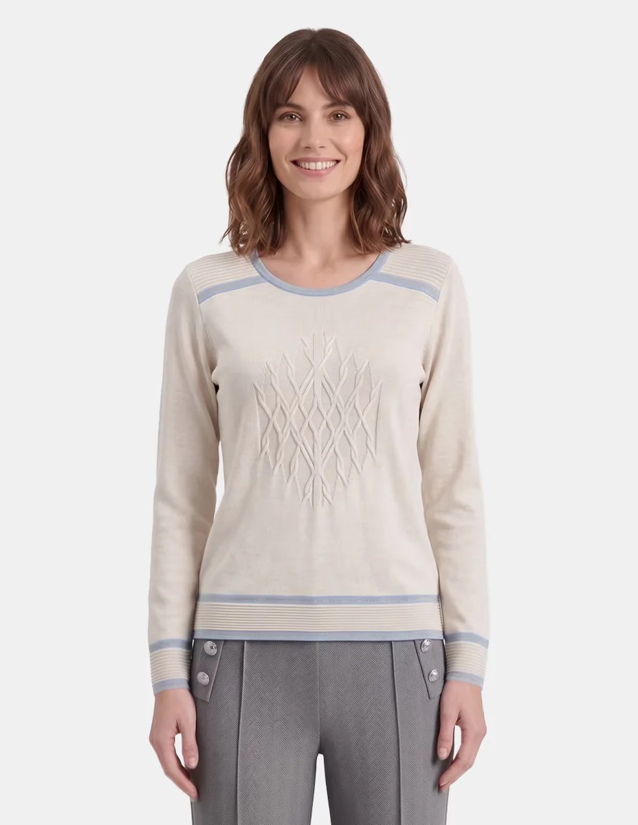 Blusa aideen manga larga para mujer