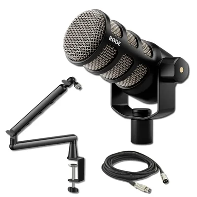 MICRÓFONO StreamEye Rode PodMic Kit con Cable XLR y Brazo Articulado