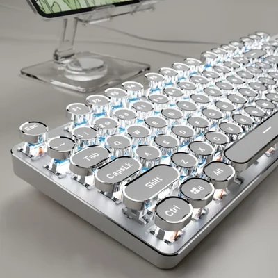 Teclado Mecánico SEUNKWANG con Cable y Retroiluminación Blanca