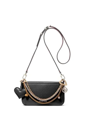 Bolso de mano Michael Kors Bryant negro con cadena de joya