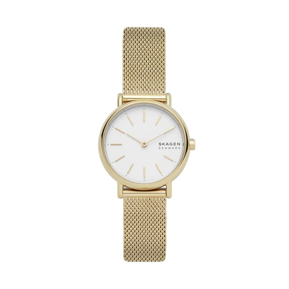Reloj Skagen Signatur Lille de acero inoxidable dorado con dos manecillas