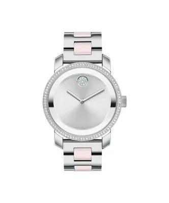 Reloj Movado Bold Iconic de 36 mm con cristal y acero inoxidable