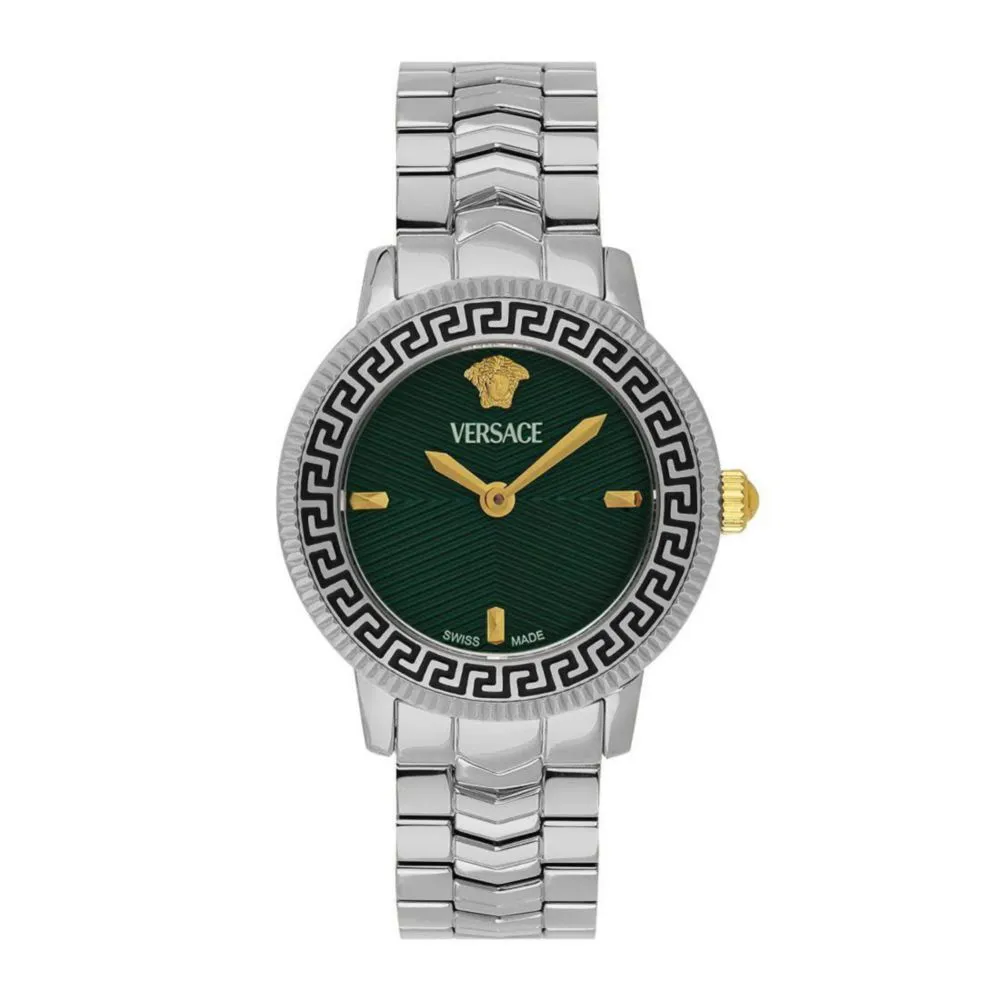 Reloj Versace VEUCA0424 analógico con esfera azul de 30 mm