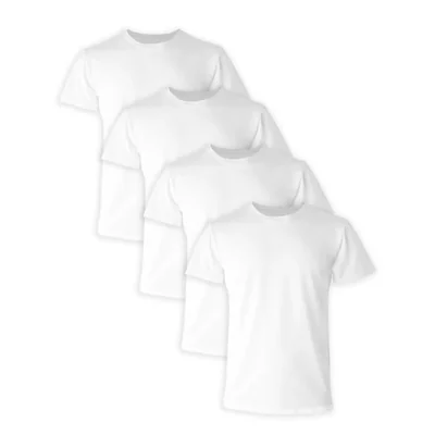 Camiseta interior Hanes pack de 4 blanco talla S (EE. UU.)