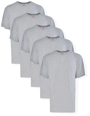 Camiseta interior Hanes talla 4X alta pack de 5 gris algodón