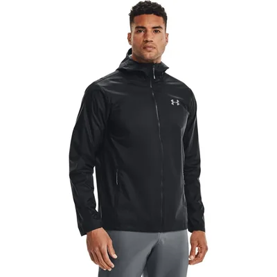 Chaqueta Under Armour Forefront Rain negra/Acero - Talla S