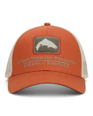 GORRA Simms Double Haul Icon Trucker Naranja Talla Única