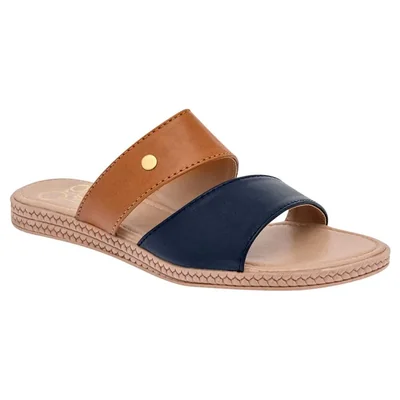 Oro Rosa Sandalia para mujer marino, camel, código 101918-1