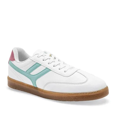Hs Casual tenis para mujer blanco verde cod 140447-E