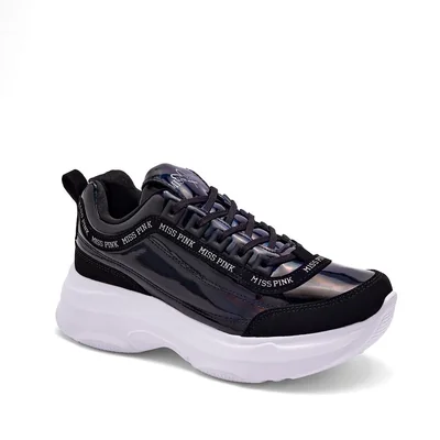 Miss Pink Tenis urbano para mujer negro, código 120860-1