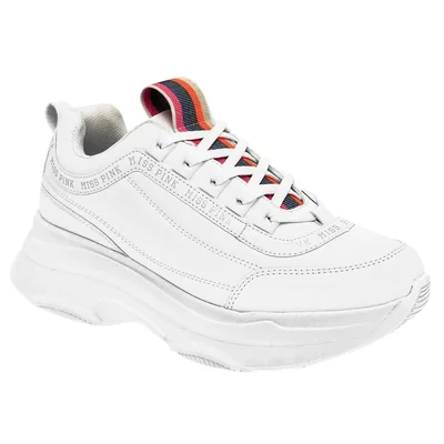 Miss Pink Tenis urbano para mujer blanco, código 102261-1