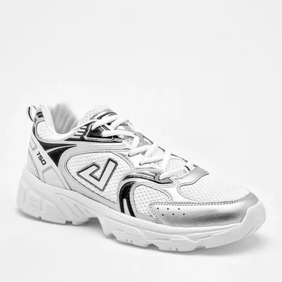 Apoort Tenis urbano para hombre blanco plata gris Cod. 137950