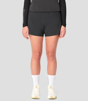 Short para correr liso Hombre