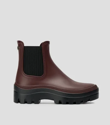 Botas casuales cortas con tacón bajo y ancho Mujer