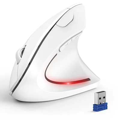 Ratón Tecknet Ergonómico Inalámbrico Con Bluetooth 4800 Dpi Blanco Para Tres Dispositivos Con - Venta Internacional.