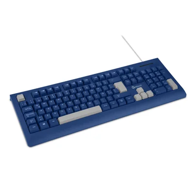 Teclado Getttech Ggk-esmwr-02-bl Slim Alambrico Usb Reposamanos Español 105 Teclas Con Teclado Numerico 8millones De Pulsaciones