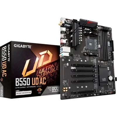 Tarjeta Madre Gigabyte B550 Ud Ac Y1 Am4 4xddr4 128gb Atx