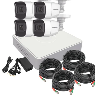 Kit Cámaras De Videovigilancia 1080p Full Hd Con Microfono Epcom
