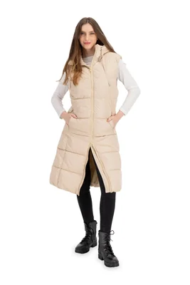 Chaleco Largo Acolchado Sakers Outdoor Clothing para Mujer