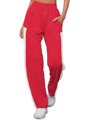 Pants Jogger Shendy Vendy Rojo Deportivo Slim Fit Casual para Mujer