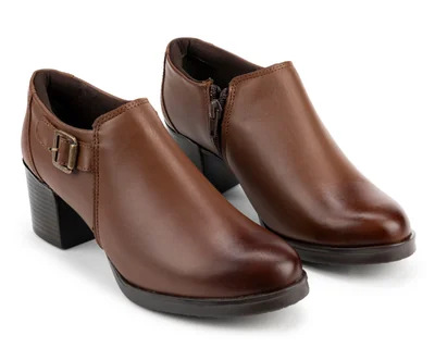 Botas Confort Café Sensipie de Piel para Mujer