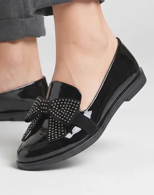 Zapato Mocasín Casual Piso Ivi Love 09003101 Negro Mujer