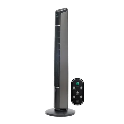 Ventilador de torre 108 cm control táctil, remoto y WiFi, 3 velocidades, 4 modos y oscilación 70°