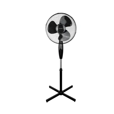 Ventilador de pedestal 16 pulgadas, 3 velocidades, oscilación 90° y altura ajustable - eurogar