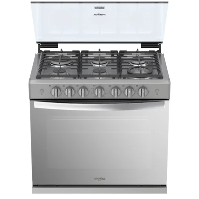 Estufa de Gas Xpert Flamma de 30" con 6 Quemadores Gris