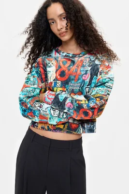 Sudadera Estampada 100% Algodón