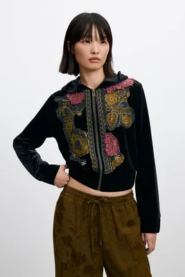 sudadera mariposa negra