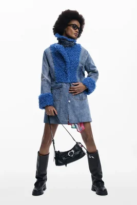 Abrigo híbrido denim