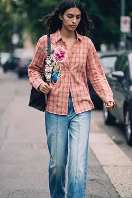 Camisa Cuadros Flores
