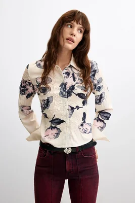 camisa estampado flores