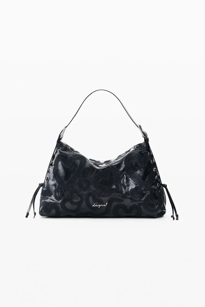 bolso bandolera mediano corazones