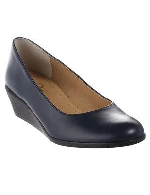 Zapatilla de piel