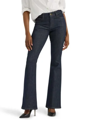 Vaqueros Flare Lee Indigo Warrior Talla 8