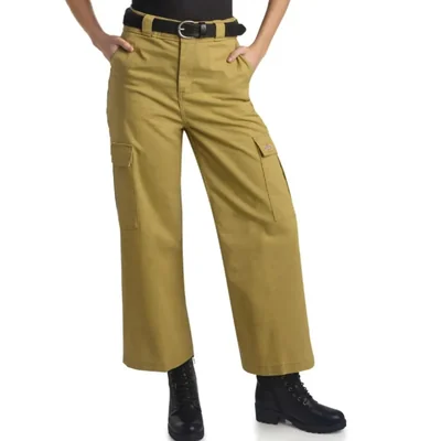 Pantalones Cargo Dickies Mujer Pierna Ancha Cintura Alta